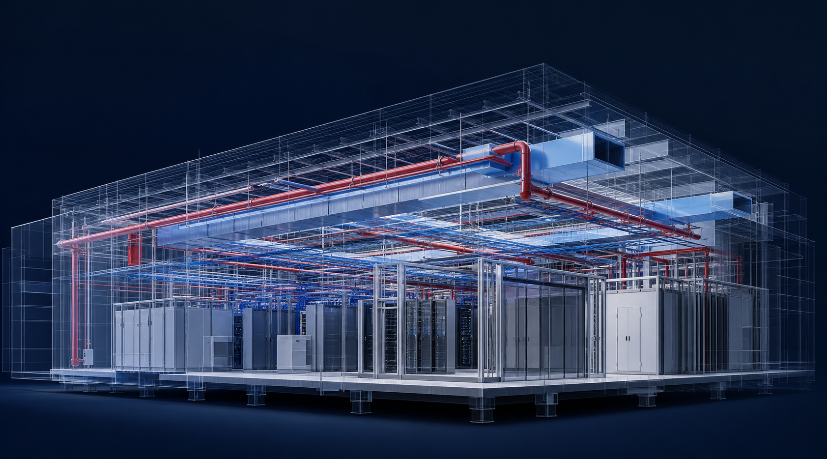 Coordinated data center BIM model
